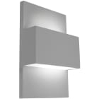 Norlys - GENEVE gris aluminium 46W halogène max./E27 IP54 classe I ver. givrée Up&Down