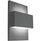 Norlys - GENEVE graphite 8,3W LED dim. flux 609lm 3000K IP54 cl I ver. givrée Up&Down