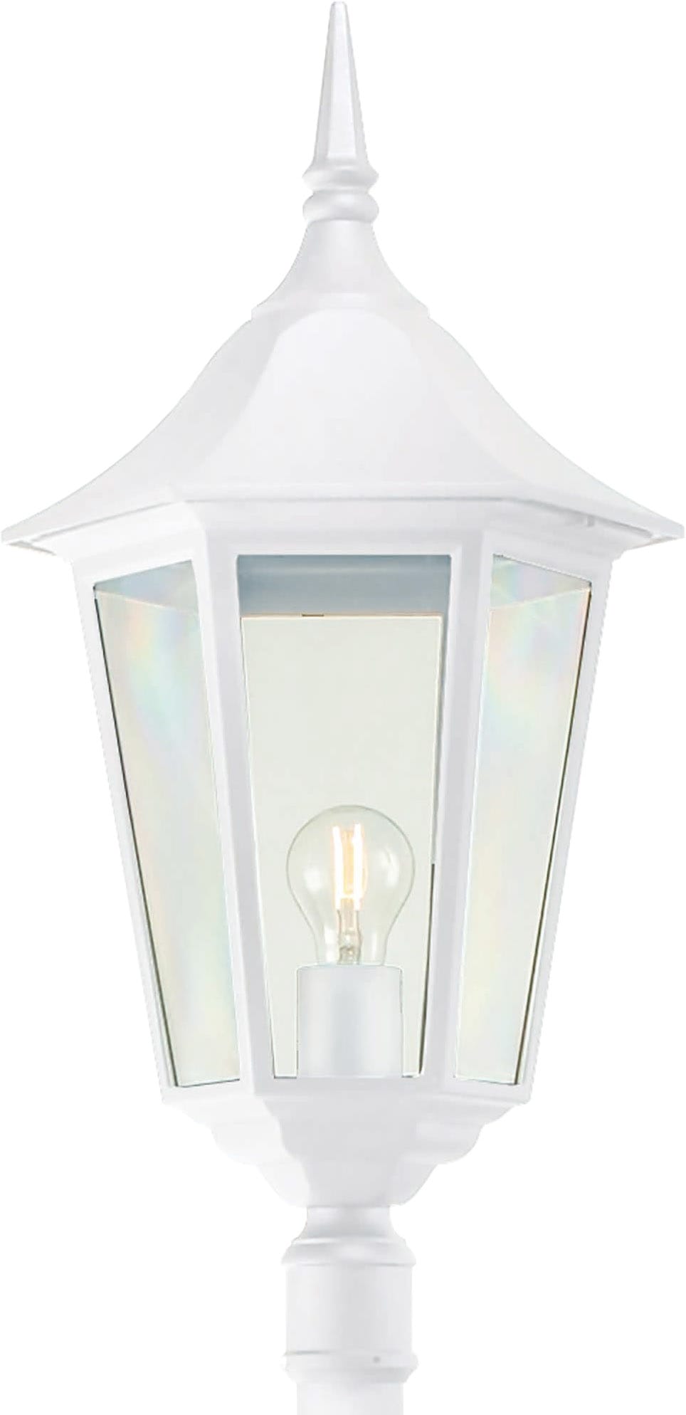 Norlys - MODENA blanc 70W halo max./E27 IP54 cl II  ver. claire pour mât 50mm