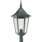 Norlys - MODENA noir 70W halo max./E27 IP54 cl II ver. claire pour mât 50mm