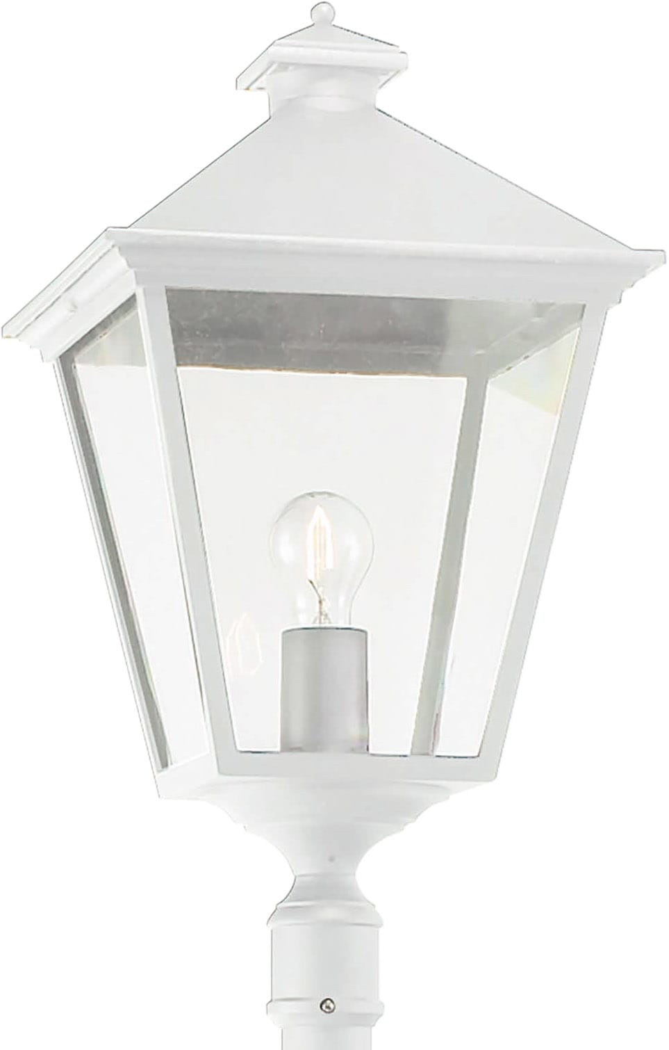 Norlys - LONDON BIG blanc 70W halo max./E27 IP54 cl II ver. claire pour mât 50mm
