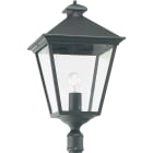 Norlys - LONDON BIG noir 70W halo max./E27 IP54 cl II ver. claire pour mât 50mm