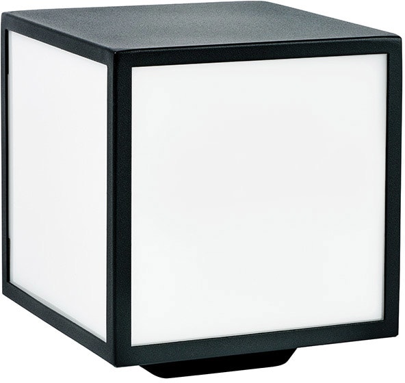 Norlys - LOFOTEN BORNE noir 57W halogène max./E27 IP44 classe II verrerie opale polyc.