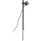 Norlys - MOSS graphite sur piquet 4W LED dim. mod. 439lm 36° 3000K IP65 cl I verre trempé