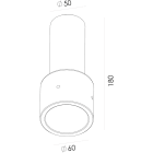 Norlys - Adaptateur blanc pour la gamme classique pour une tête 50mm sur un mât 60mm
