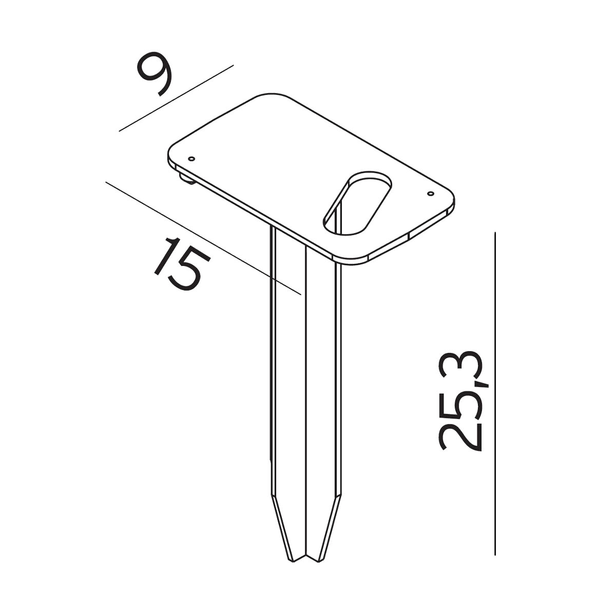 Norlys - PIQUET - spot SANDE Art. 1594