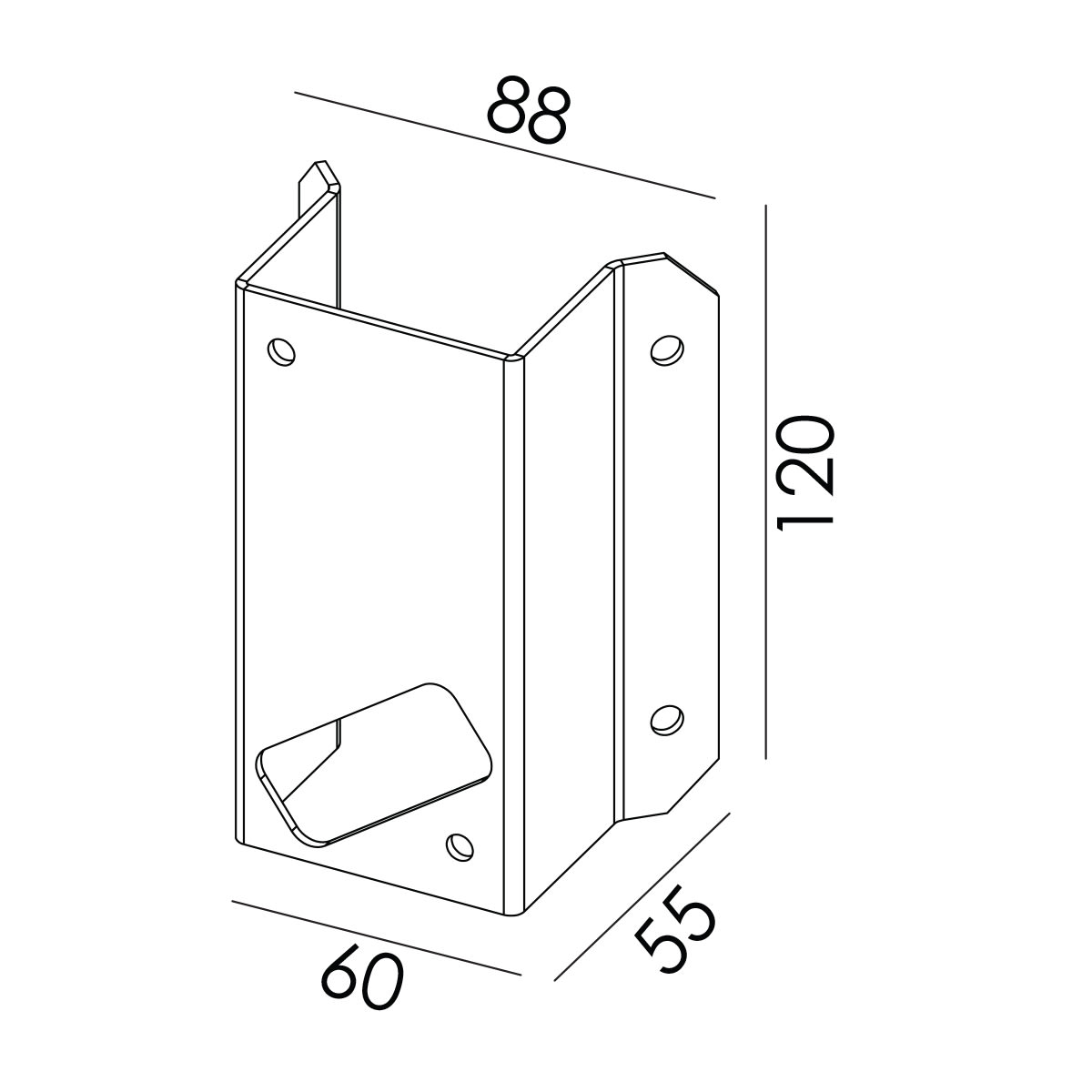 Norlys - PIECE D'ANGLE couleur blanc - SANDVIK Up&Down Art. 1730 / 1731 / 1732