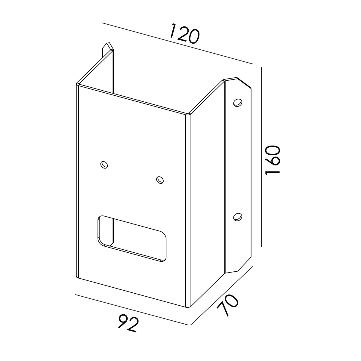 Norlys - PIECE D'ANGLE en acier galvanisé - MANDAL Art. 1371 / 1372