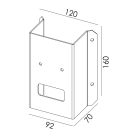Norlys - PIECE D'ANGLE en acier galvanisé - MANDAL Art. 1371 / 1372