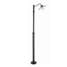 Norlys - KARLSTAD MAT noir 57W halogène max./E27 classe II IP55 verrerie claire