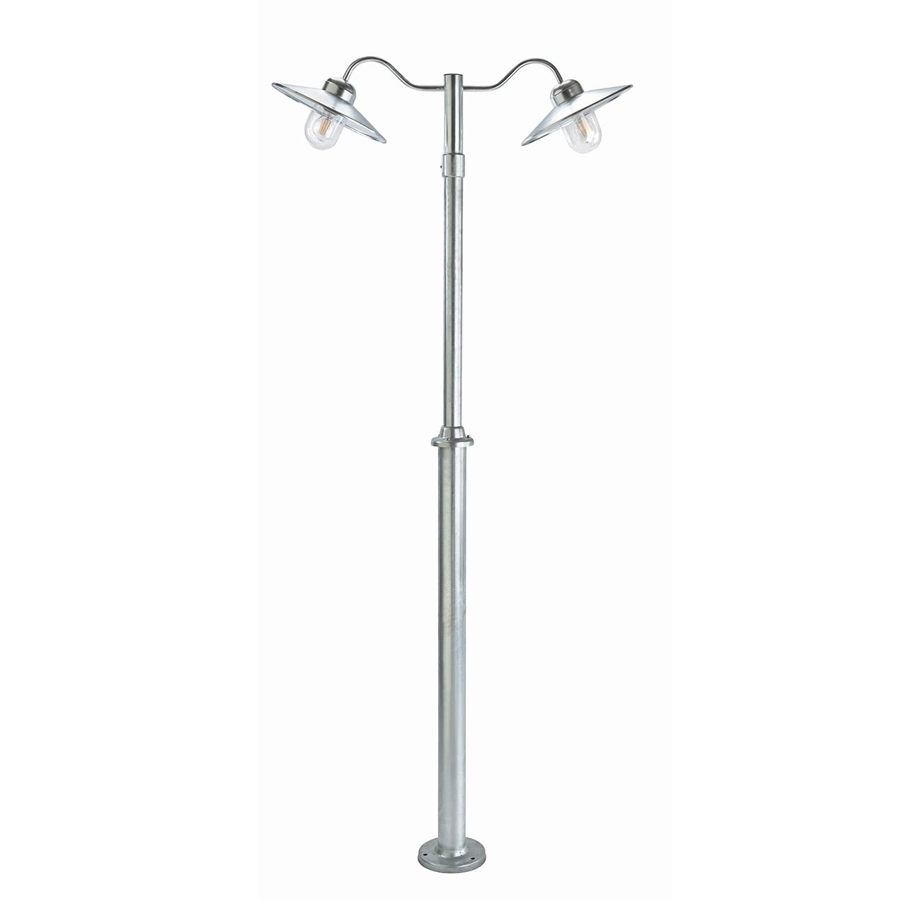 Norlys - KARLSTAD MAT galvanisé 57W halogène max./2 x E27 classe II IP55 verrerie claire