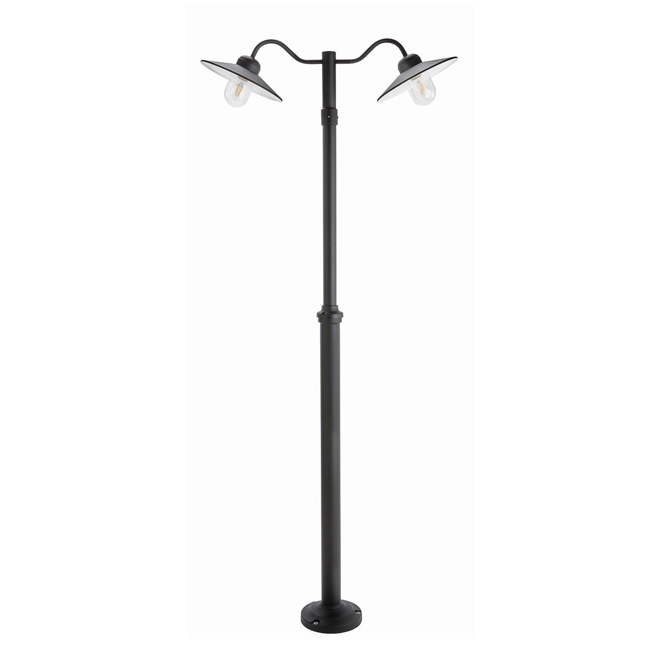 Norlys - KARLSTAD MAT noir 57W halogène max./2 x E27 classe II IP55 verrerie claire