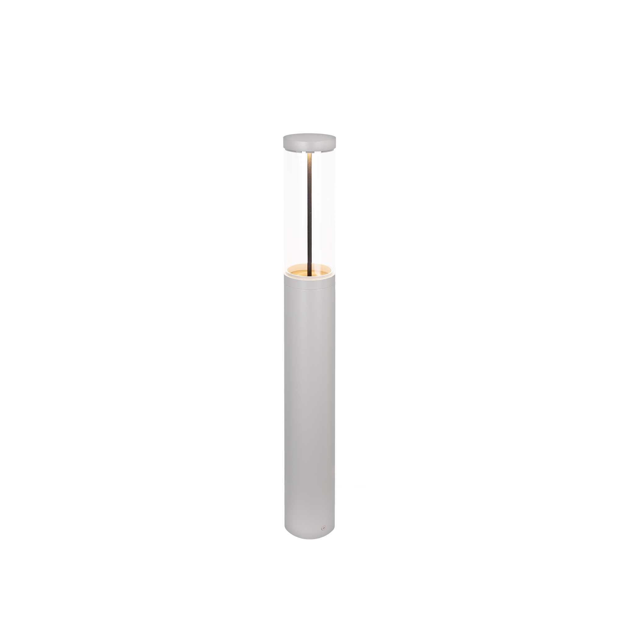 Norlys - EGERSUND PARK BORNE gris alu 9,1W LED flux 907lm 3000K IP65 cl2 IK08 H1050mm