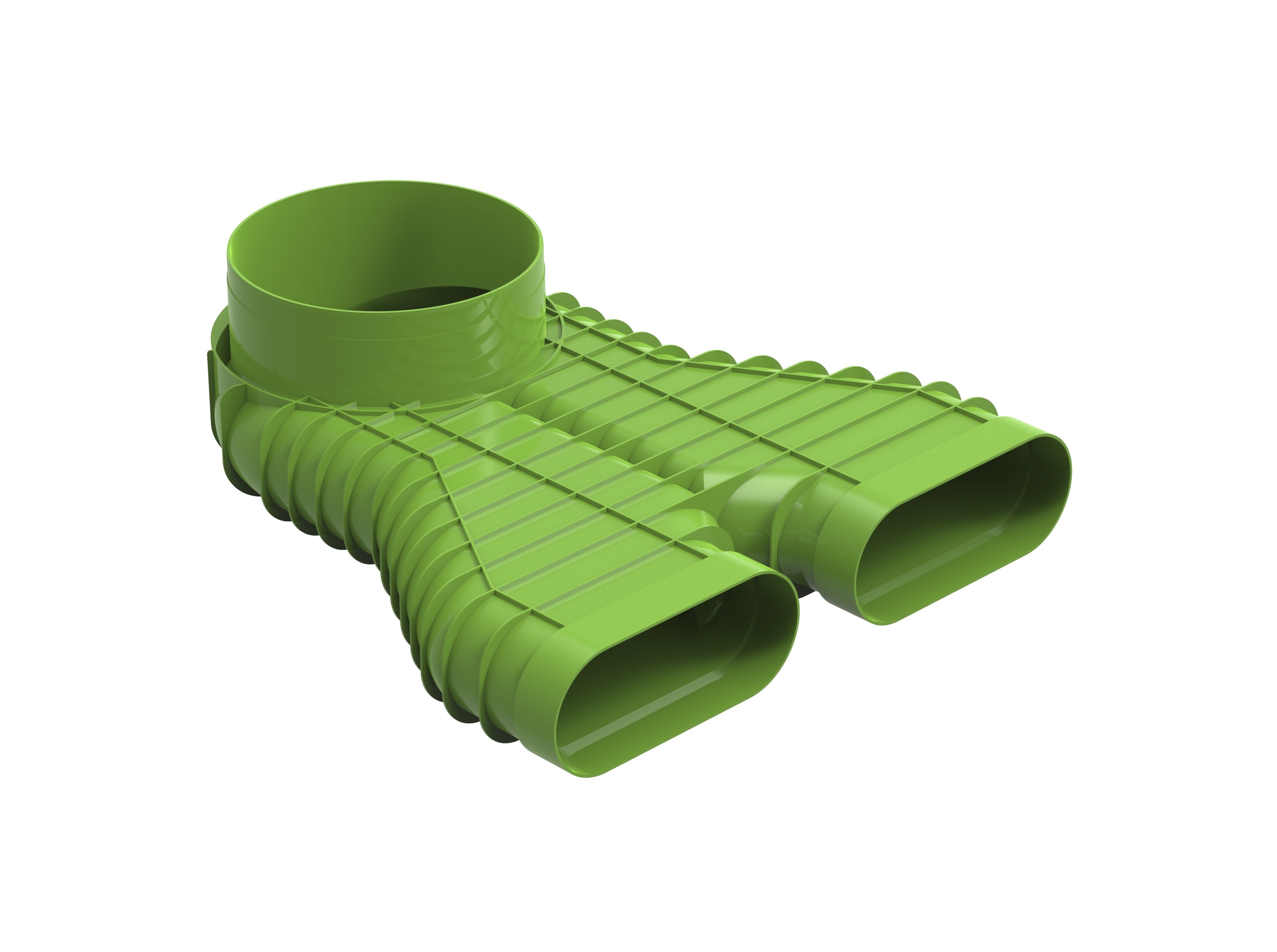 Daikin - DucoFlex Raccordement pour conduit ascendant D160 > 2x ovale