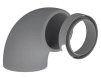 Daikin - DucoFlex Coude isolé 90° avec raccord D160