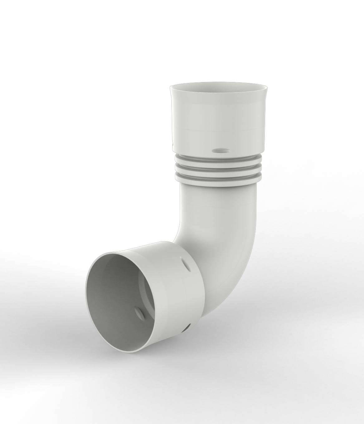 Daikin - DucoFlex Coude 90° D90 permet réaliser un coude à 90° dans un conduit flexible