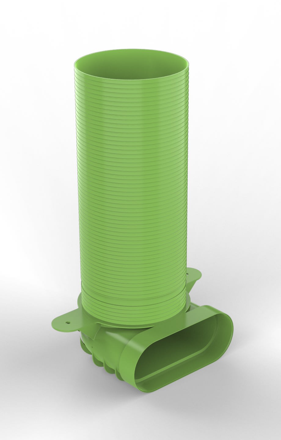 Daikin - DucoFlex Adaptateur coudé pour bouche modèle long ovale D125