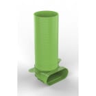 Daikin - DucoFlex Adaptateur coudé pour bouche modèle long ovale D125