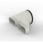 Daikin - DucoFlex Raccordement horizontale 2x ovale D160