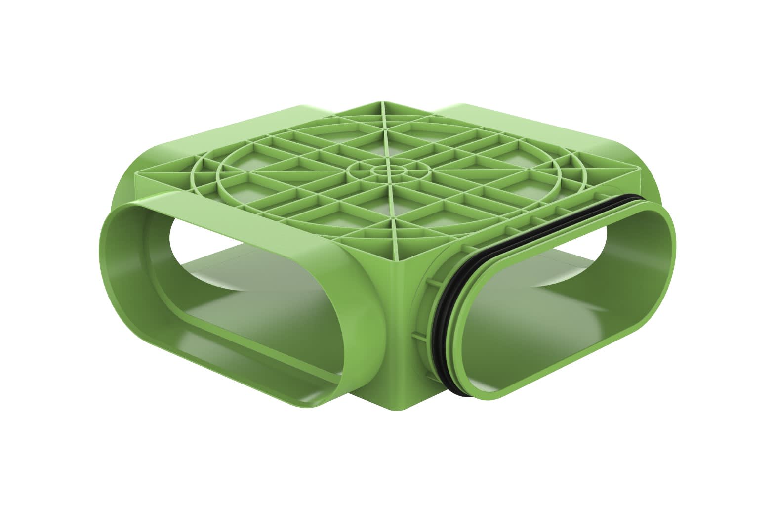 Daikin - DucoFlex Caisson de distribution sol et plafond 3x ovale (F) 1x ovale (M)