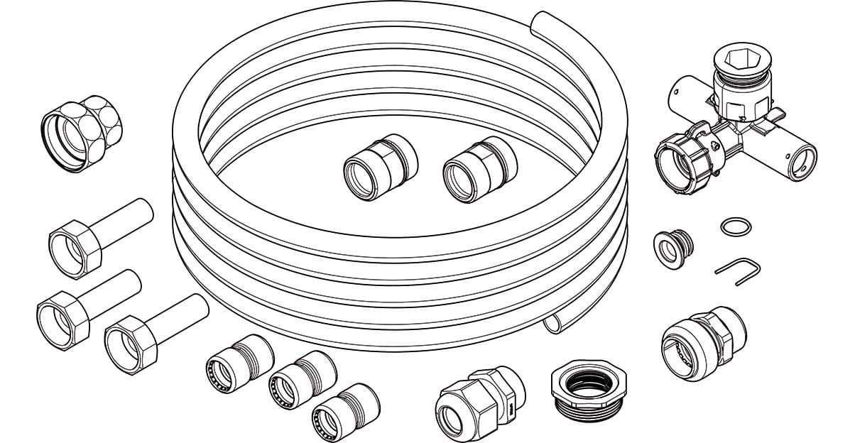 Daikin - Kit de raccordement hydraulique générateur de chaleur Variante 2