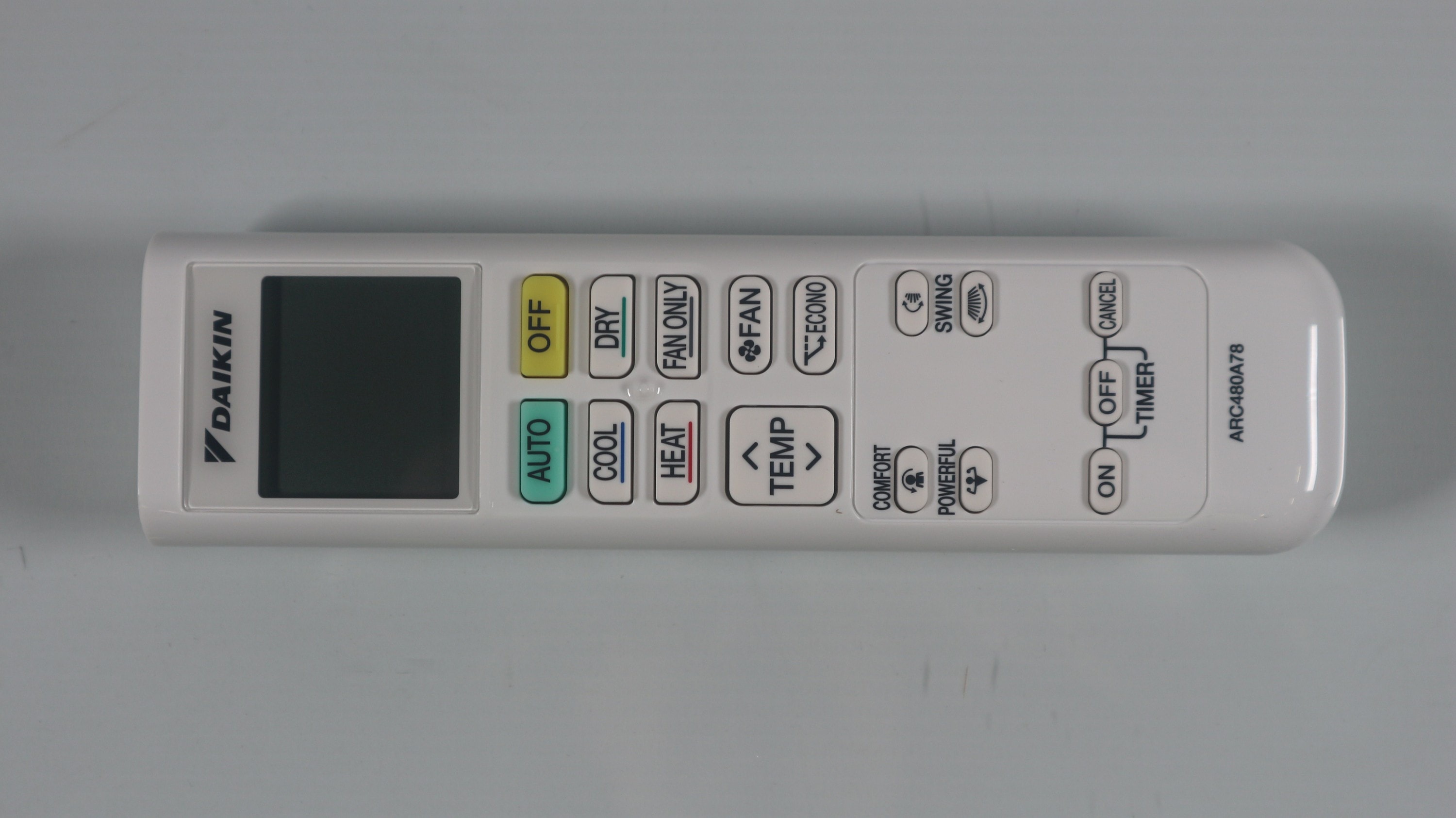 Daikin - REMOTE CONTROLLER ARC480A78