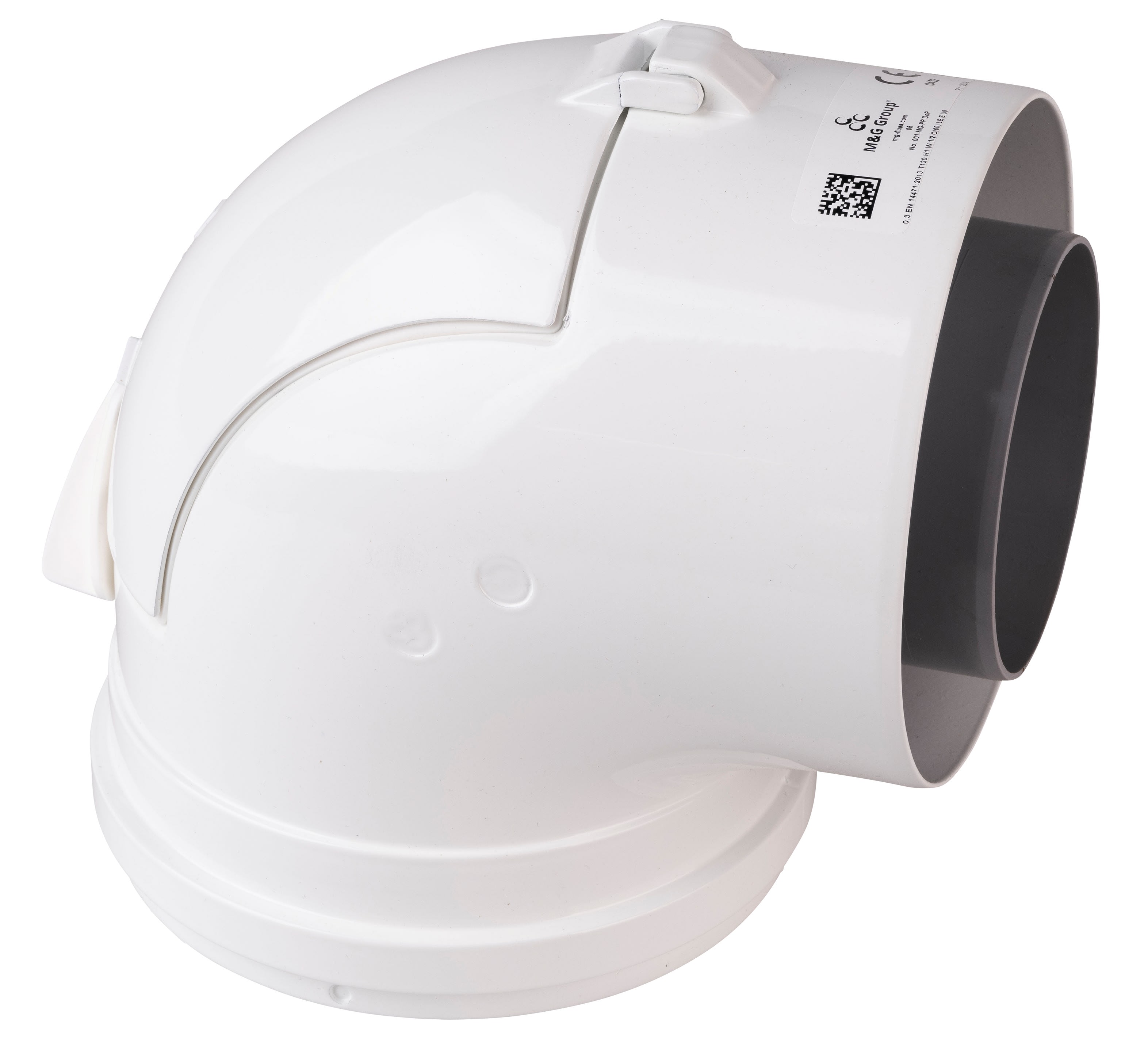 Daikin - Coude inspection Pp/aluminum 80/125 90° - accessoire chauffage