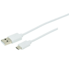 FINDIS Pays De Loire - Micro USB M - USB M - 2.4A - 2m - Blanc