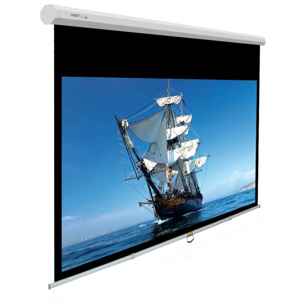 FINDIS Pays De Loire - Ecran vidéoprojection INSTAAL MAN SCREEN 170 1:1 170*170CM BK DROP 5