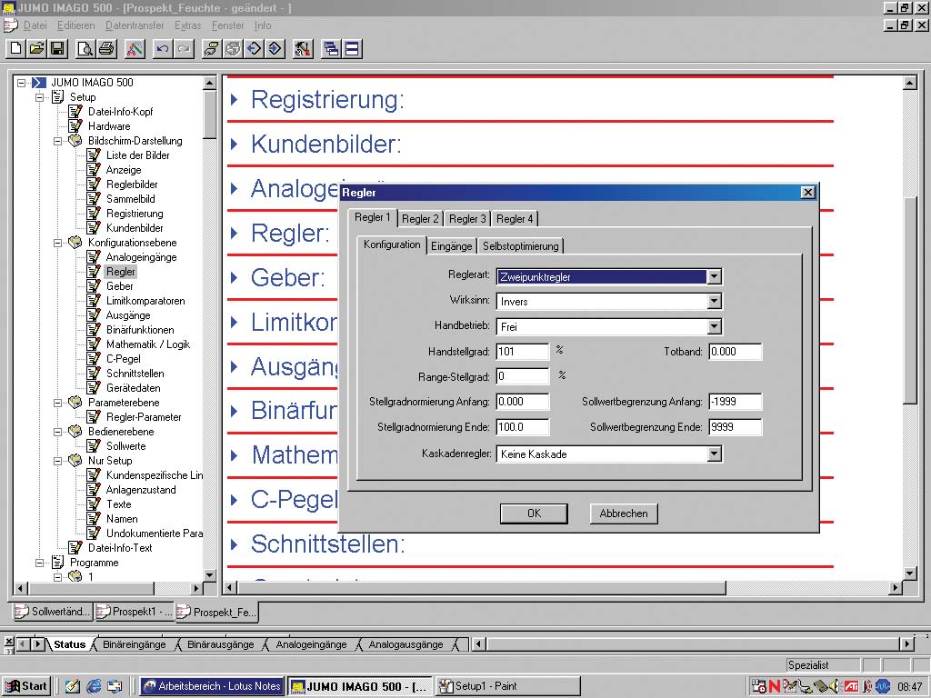 JUMO FRANCE - Setup-Software dTRON300