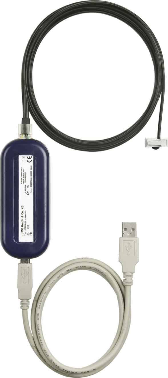 JUMO FRANCE - Interface pour PC avec convertisseur USB/TTL , adaptateur (douille) et adaptateu