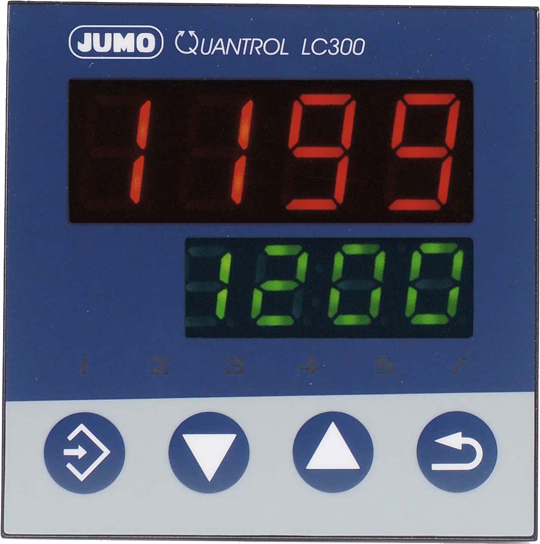JUMO FRANCE - Quantrol LC300 (format 96mmx96mm) 1x entrée analogique (universelle), 1x entrée