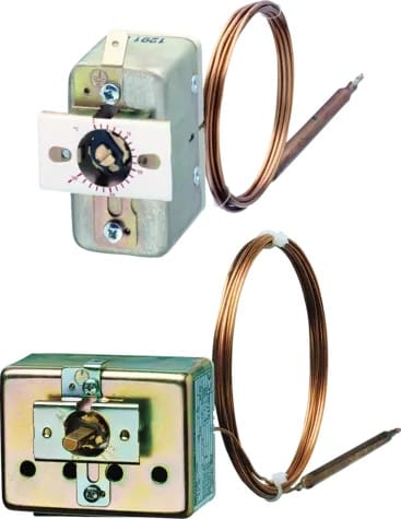 JUMO FRANCE - Thermostat à encastrer série EMf-2 Echelle -20+40°C Capillaire cuivre longueur 2