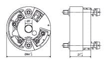 JUMO FRANCE - Convertisseur de mesure analogique 2 fils avec réglage numérique dTRANS T03 B po