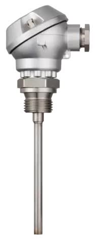 JUMO FRANCE - Sonde à résistance à visser avec tête de raccordement, forme J - Fiche technique