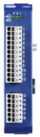JUMO FRANCE - Module d'entrée analogique à 8 canaux Alimentation DC24V +25/-20%