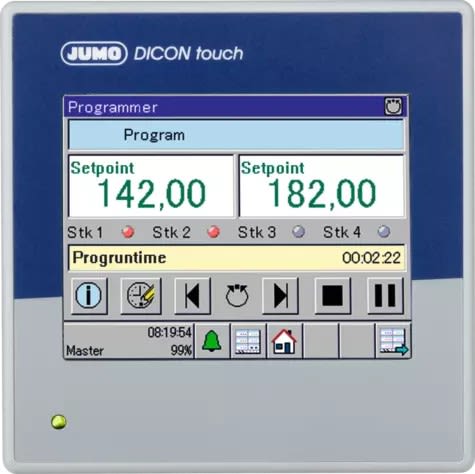 JUMO FRANCE - JUMO DICON touch - 703571/8-01-00-00-16-16-00-00-00-23-08/213,214,223,000