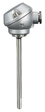 JUMO FRANCE - Sonde à résistance lisse avec tête de raccordement, forme J