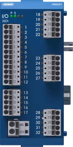 JUMO FRANCE - Type : Module d'entrées/sorties numériques 32 canaux (17 sorties numériques)