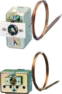 JUMO REGULATION - Thermostat à encastrer série EMf-1 Echelle 0+200°C Capillaire cuivre longueur 20