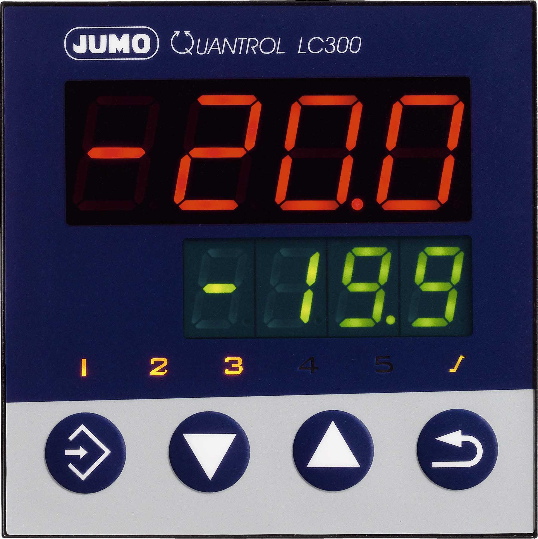 JUMO FRANCE - Quantrol LC300 (format 96mmx96mm) 1x entrée analogique (universelle), 1x entrée