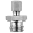 JUMO FRANCE - Raccords coulissants inox Bague inox Raccorde 1/2"G. cylindrique mâle Diam. 3 mm