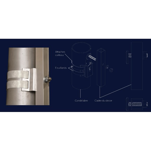 Chromex - Platine de fixation Rapide Fix
