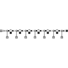 Chromex - Rac élec Collec. 6 desc. P&L D 24VDC/ Int/Ext Cb Bl