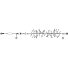Chromex - Guirl. Boa L:1M BF&BC 100 LED 20% Scint.