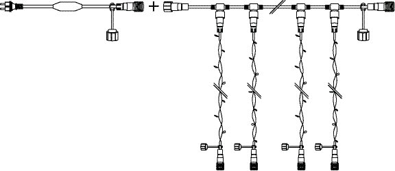 Chromex - Plafond L:30M BC 480 LED Fixe