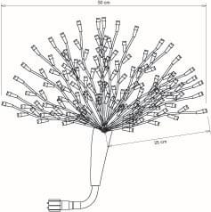 Chromex - MinDeco Bouquet BF 100 LED 20% Scint.