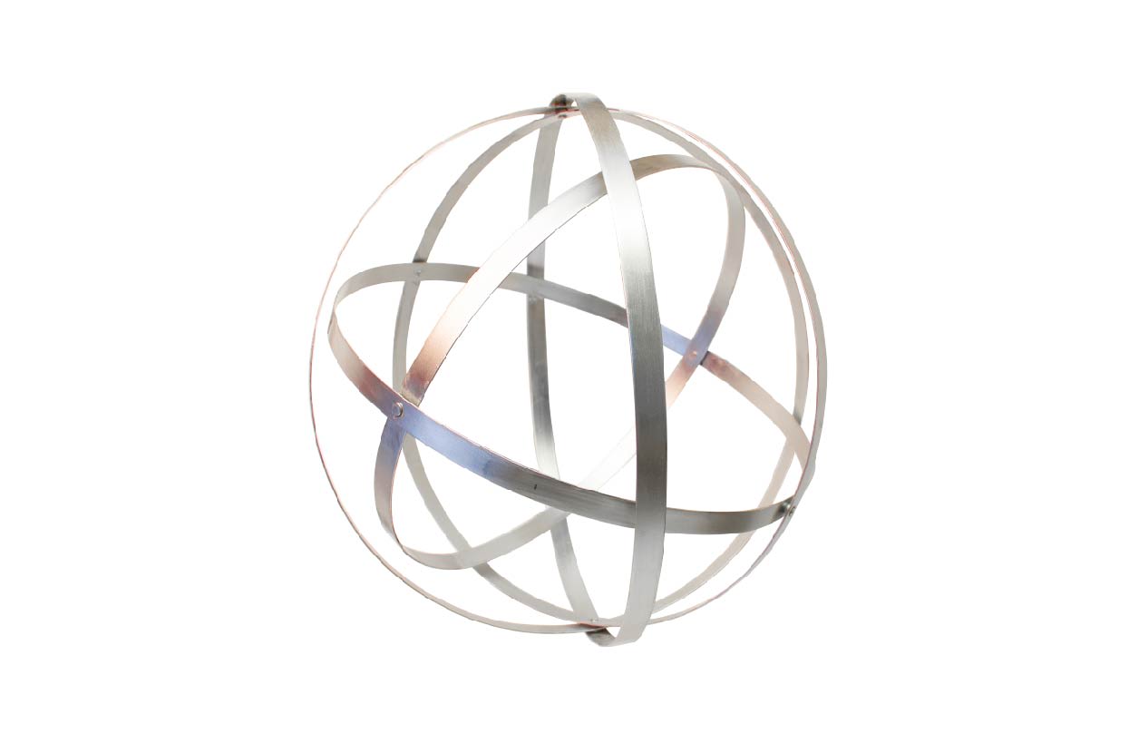 Chromex - Decoration Planisphere argent 50x50x50cm INT-EXTFRA