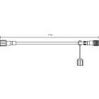 Chromex - Rac élec Rallonge P&L A L:2M 230VAC Int/Ext Cb Nr