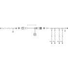 Chromex - Rac élec Rallonge P&L B L:2M 230VAC Int/Ext Cb Nr